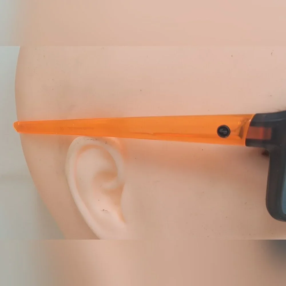 NWT Sundog Men's Sunglasses Golf Sport Orange Black 485132 Plasma 100% UVA
